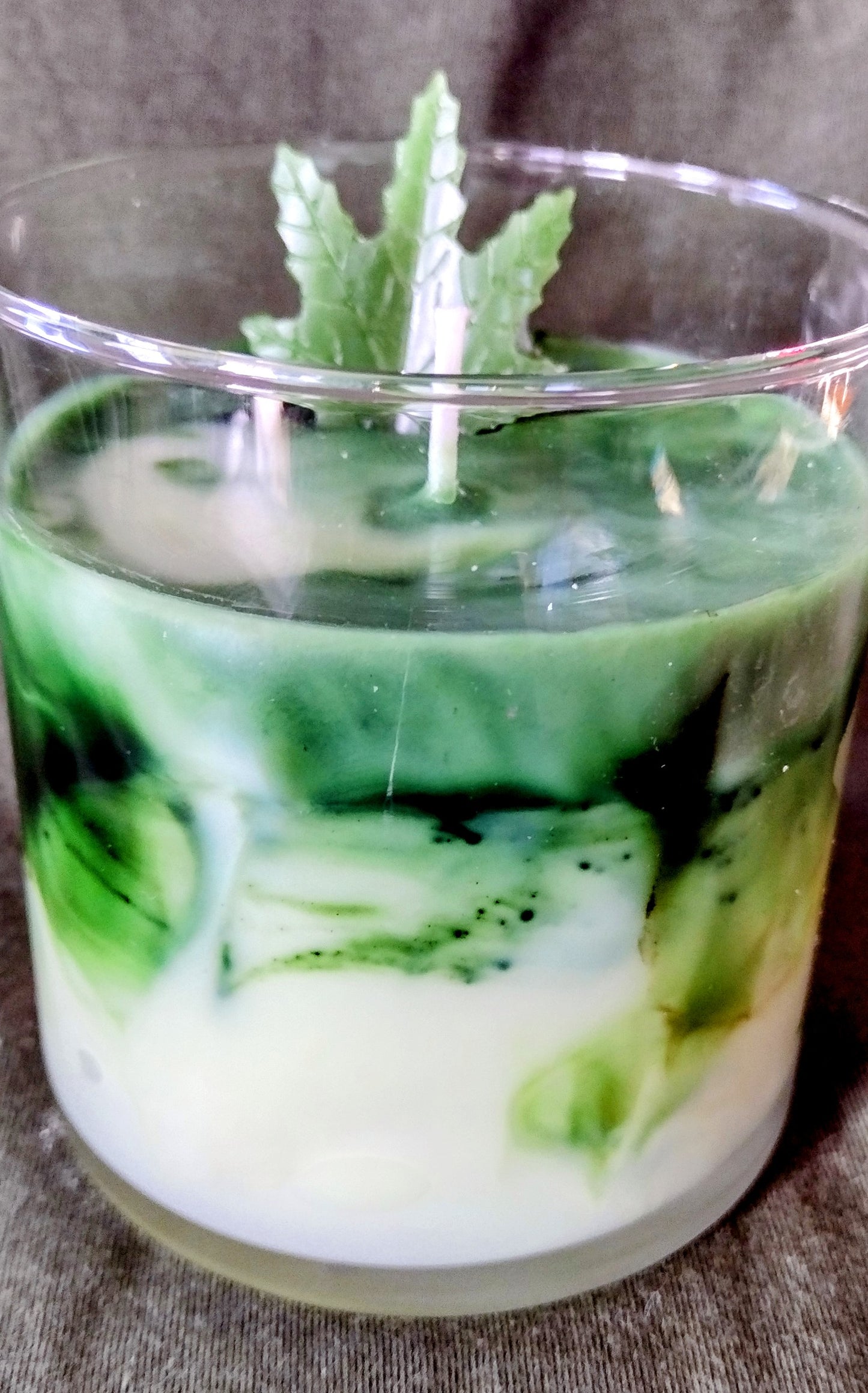 Herbal Remedies Marbled Candle